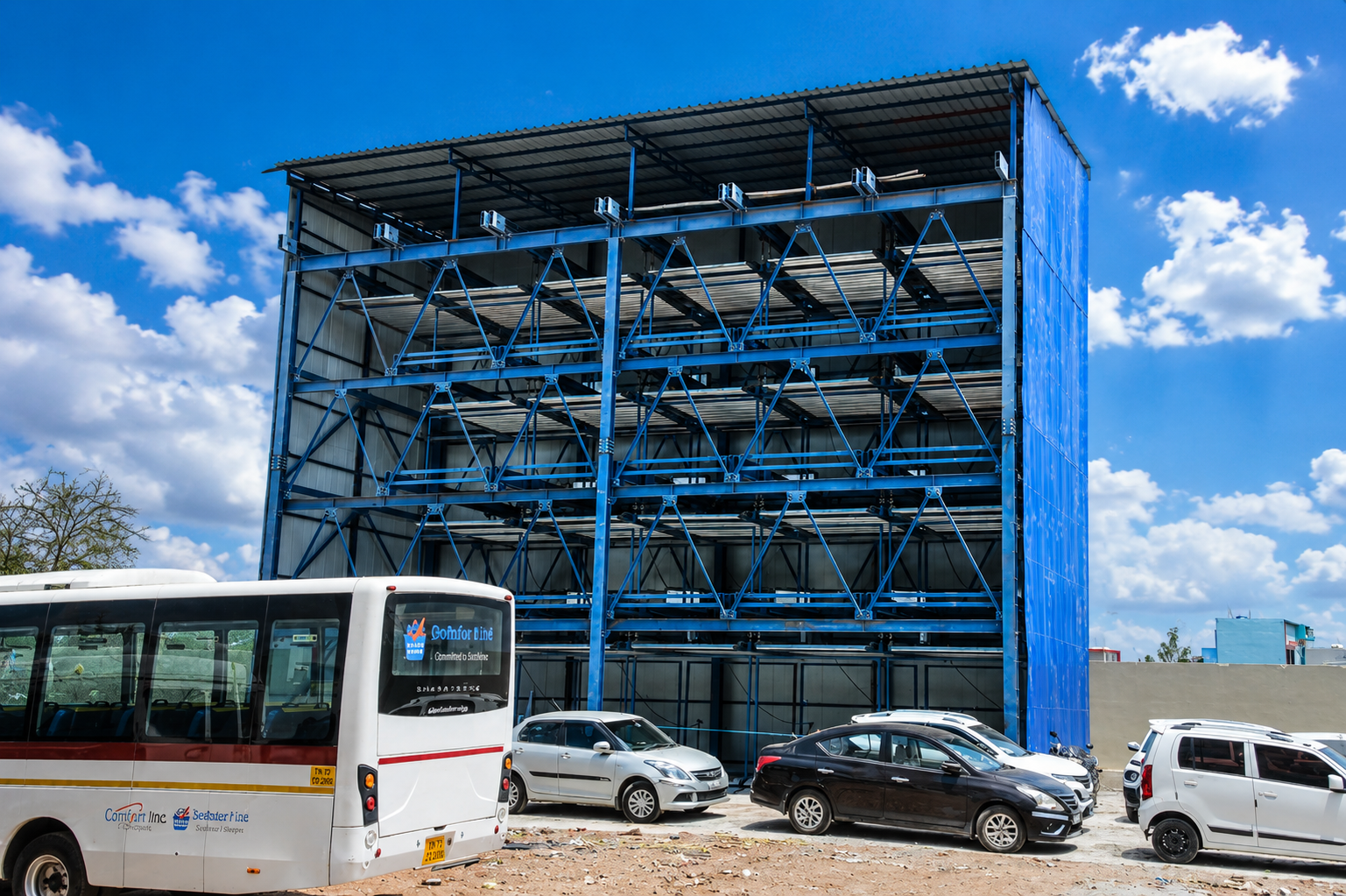 Mechanical car parking support at ZenoVus Park